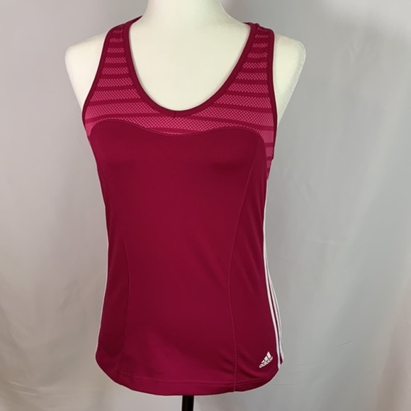 Adidas Pink Magenta Athletic Tank Top - Picture 1 of 7